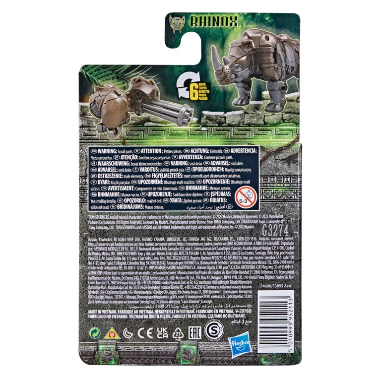 Transformers Rise of The Beasts Movie Alliance Rhinox Action Figure for Kids Ages 6 Years & Up