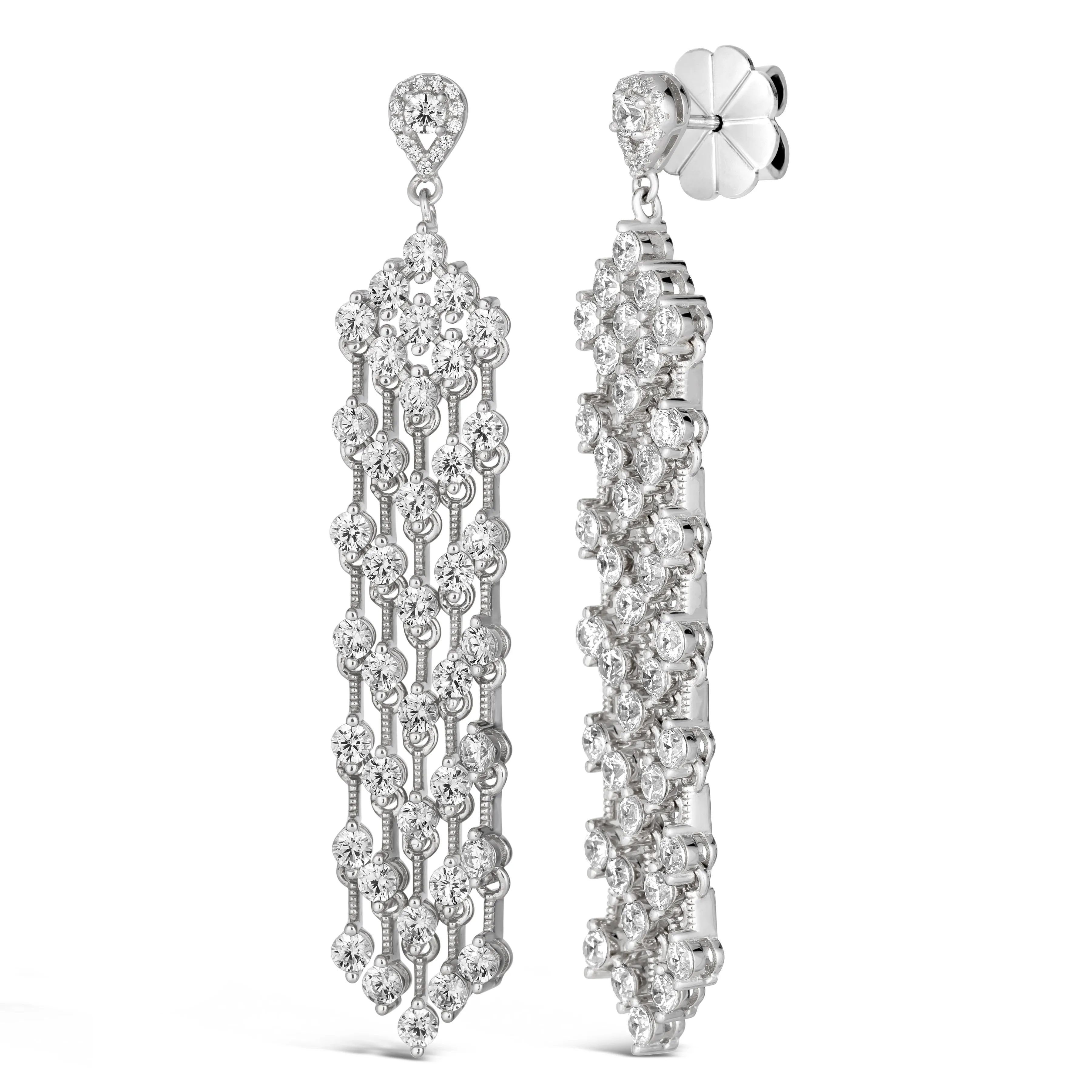 Tribeca Diamond Chandelier Earrings