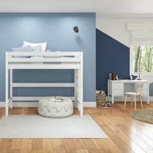 Twin XL High Loft Bed with Ladder on End