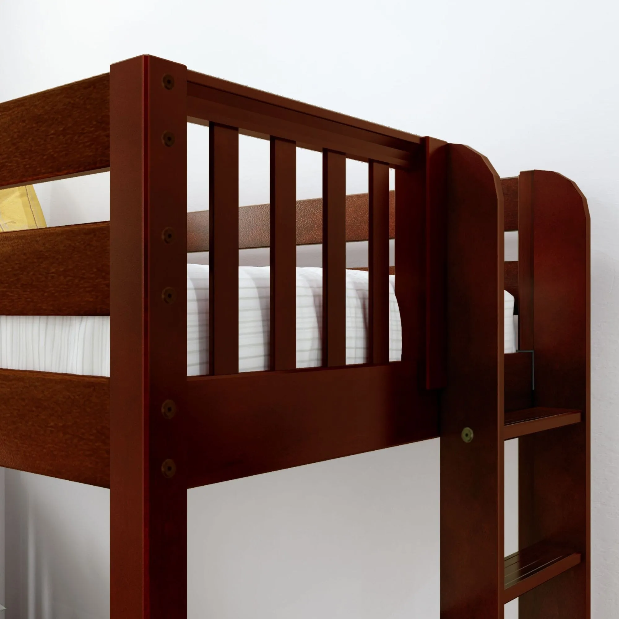 Twin XL High Loft Bed with Ladder on End