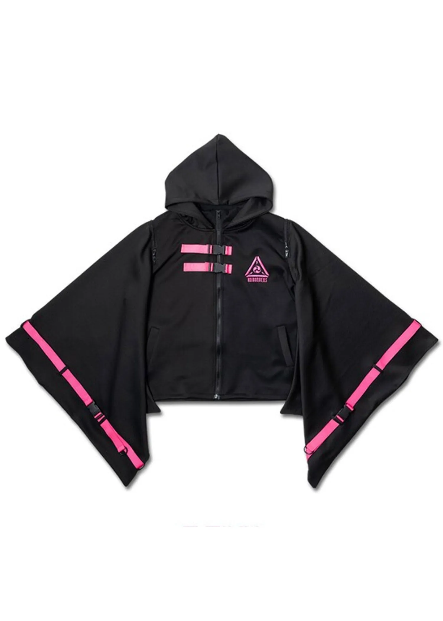 Uzurai Cyberpunk Tech Kimono Black Pink Jacket