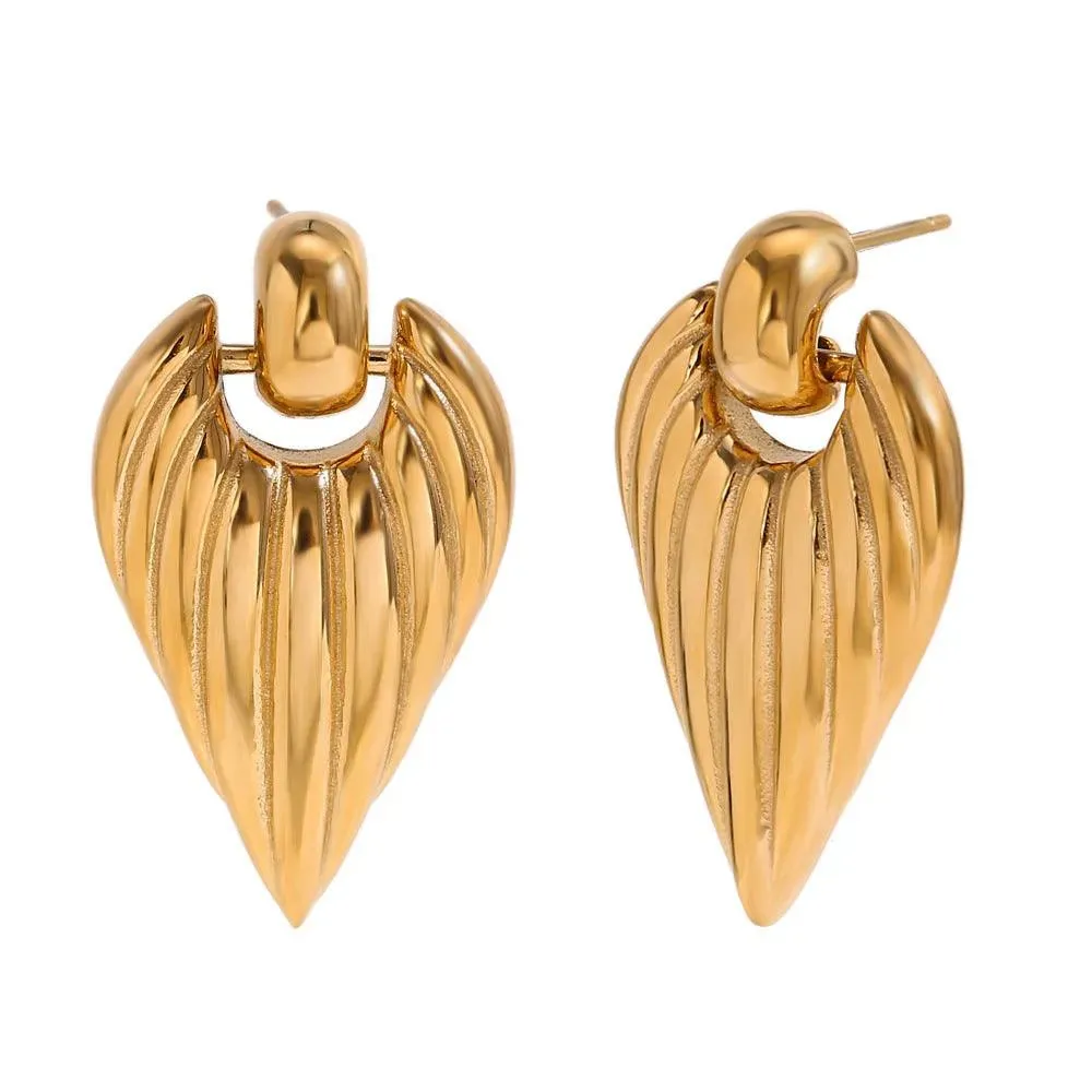 Winged Drop Earrings – Elegant Statement Earrings for Women